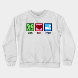 Peace Love Swans Crewneck Sweatshirt